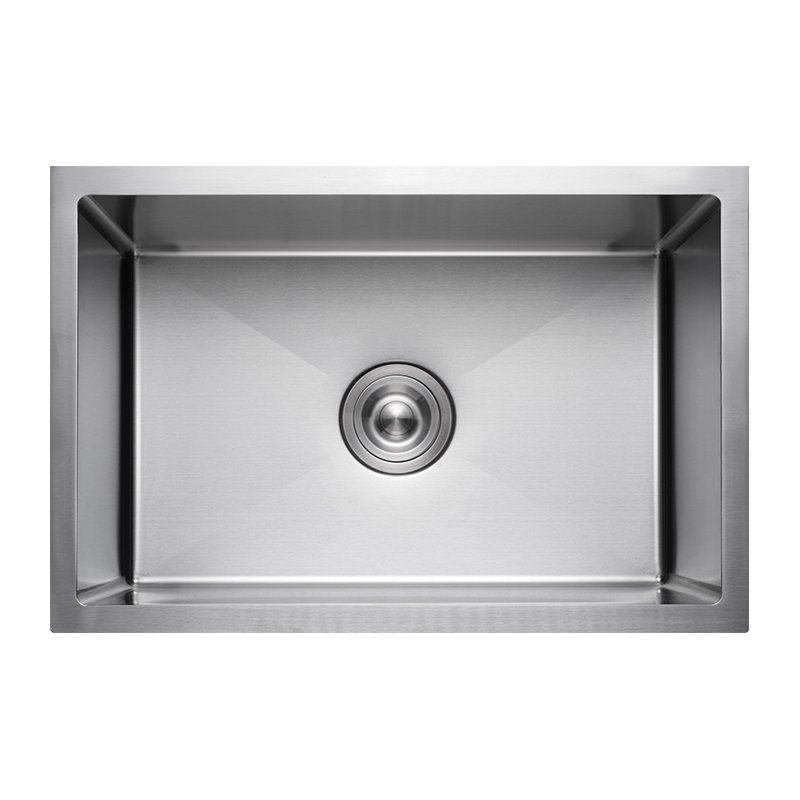17" square undermount bar & prep sink | deep 9" bowl | 440x440mm handmade sus304 | r10 radius