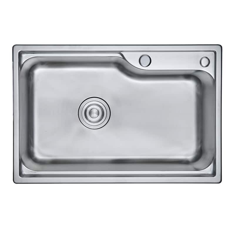 27" topmount pressed kitchen sink (680x450mm) | deep 220mm bowl | r20 radius sus304 | retrofit series