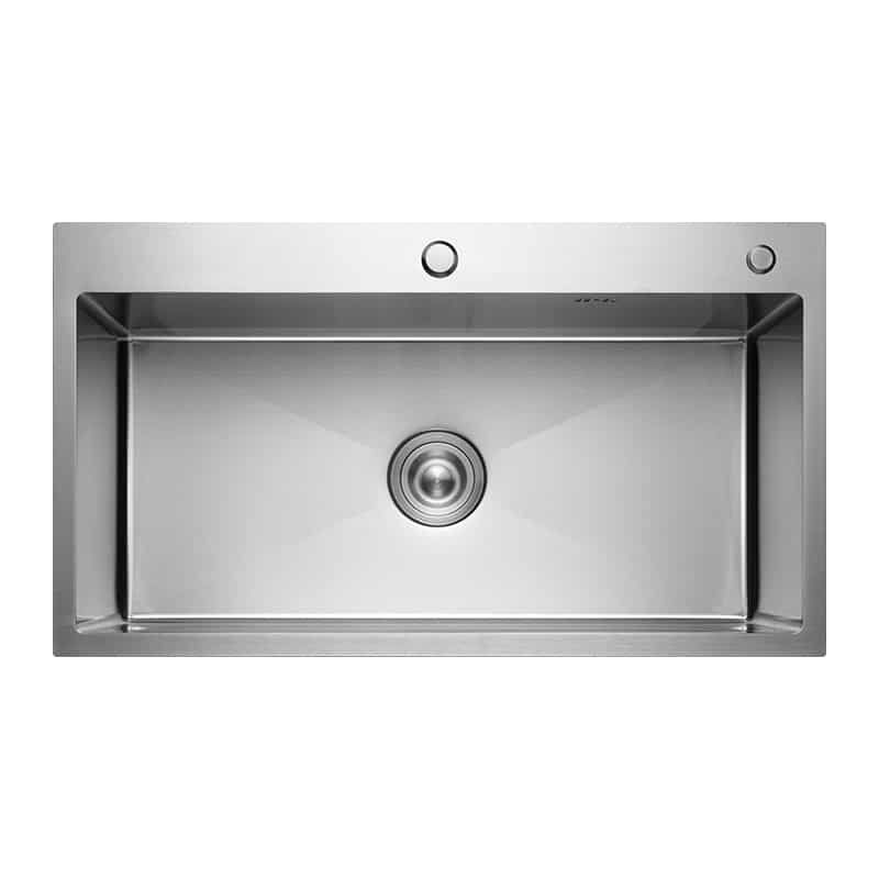 31" topmount single bowl kitchen sink | 3.0mm heavy duty deck | 780x500mm handmade sus304 | r10
