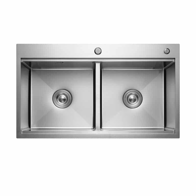 topmount double bowl sink