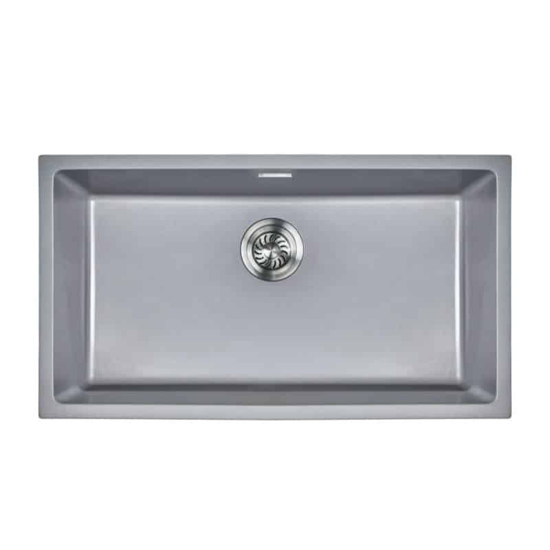 Modern 600mm Undermount Granite Composite Single Bowl Kitchen Sink
