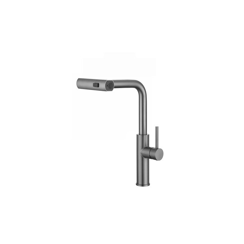 Modern L-Shape Kitchen Faucet with Wide Waterfall Sprayer Solid SUS304 (1)