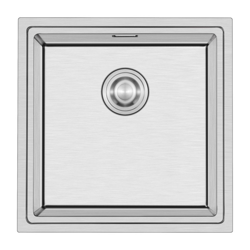 19" square undermount handmade single bowl sink for rv & bar prep