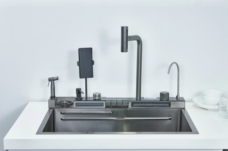 residential waterfall stainless steel sinks